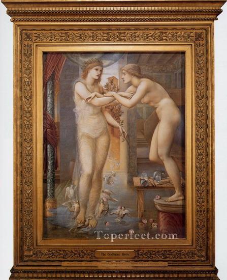 ピグマリオンとイメージ III 神格がラファエル前派を解雇するサー・エドワード・バーン・ジョーンズ油絵